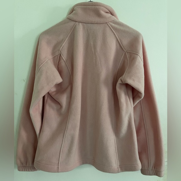 Columbia Fleece Light Pink Zip Up Jacket, Size M - Picture 2 of 14